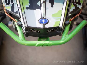 Передний бампер «Шеврон» на снегоход Polaris Pro-Ride (толстостенная труба АМГ5) артикул STSПБп010
