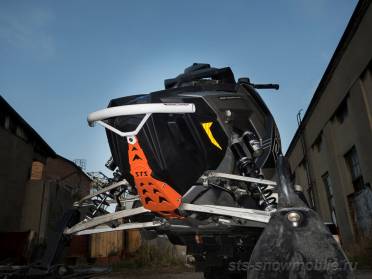 Передний бампер на Polaris Axys  (толстостенная труба АМГ5) артикул STSПБп012