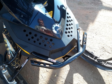 Передний бампер для снегохода Ski-Doo,  (толстостенная труба АМГ5) артикул STSПБс014