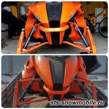 Укороченные рычаги на линейку горников Arctic Cat М8000 артикул STSППк034 (тяги в комплекте)